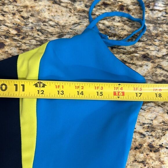 Badgley Mischka Sleeveless Strappy Colorblock Dress Size 6 - Picture 7 of 10